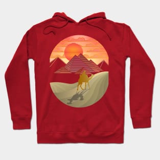 The beautiful pyramids of giza with hot weather Hoodie